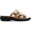imageDREAM PAIRS Womens Slide Sandals Comfortable Arch Support Casual Walking Sandals Adjustable Straps Slip On Low Wedge Flat SandalsNude