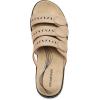 imageDREAM PAIRS Womens Slide Sandals Comfortable Arch Support Casual Walking Sandals Adjustable Straps Slip On Low Wedge Flat SandalsNude