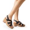 imageDREAM PAIRS Womens Wedge Sandals Comfortable Open Toe Platform Casual Dressy Cork Summer Dress ShoesBlack