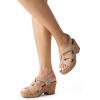 imageDREAM PAIRS Womens Wedge Sandals Comfortable Open Toe Platform Casual Dressy Cork Summer Dress ShoesNude