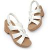imageDREAM PAIRS Womens Wedge Sandals Comfortable Open Toe Platform Casual Dressy Cork Summer Dress ShoesWhite