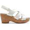 imageDREAM PAIRS Womens Wedge Sandals Comfortable Open Toe Platform Casual Dressy Cork Summer Dress ShoesWhite