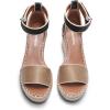 imageDREAM PAIRS Womens Wedge Sandals Open Toe Espadrilles Sandals Comfortable Dressy Ankle Strap Platform Sandals Suitable for Work Beach Summer ShoesBlackBrown