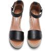 imageDREAM PAIRS Womens Wedge Sandals Open Toe Espadrilles Sandals Comfortable Dressy Ankle Strap Platform Sandals Suitable for Work Beach Summer ShoesBlack