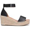 imageDREAM PAIRS Womens Wedge Sandals Open Toe Espadrilles Sandals Comfortable Dressy Ankle Strap Platform Sandals Suitable for Work Beach Summer ShoesBlack