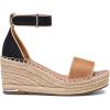imageDREAM PAIRS Womens Wedge Sandals Open Toe Espadrilles Sandals Comfortable Dressy Ankle Strap Platform Sandals Suitable for Work Beach Summer ShoesBlackBrown