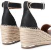 imageDREAM PAIRS Womens Wedge Sandals Open Toe Espadrilles Sandals Comfortable Dressy Ankle Strap Platform Sandals Suitable for Work Beach Summer ShoesBlackBrown