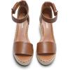 imageDREAM PAIRS Womens Wedge Sandals Open Toe Espadrilles Sandals Comfortable Dressy Ankle Strap Platform Sandals Suitable for Work Beach Summer ShoesBrown