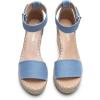 imageDREAM PAIRS Womens Wedge Sandals Open Toe Espadrilles Sandals Comfortable Dressy Ankle Strap Platform Sandals Suitable for Work Beach Summer ShoesDenim Blue
