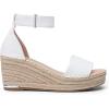 imageDREAM PAIRS Womens Wedge Sandals Open Toe Espadrilles Sandals Comfortable Dressy Ankle Strap Platform Sandals Suitable for Work Beach Summer ShoesWhite