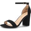 imageDREAM PAIRS Heels for Women Chunky Block Heel Open Toe Ankle Strap 35 Inch Heeled Sandals for Party Date WeddingBlacknubuck