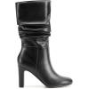 imageDREAM PAIRS Slouch Boots for Women Mid Calf Womens Fashion Almond Toe High Heel Fall Winter Dressy BootsBlackpu
