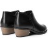 imageDREAM PAIRS Womens Ankle Boots Low Chunky Heel Comfortable Short Fall Booties ShoesBlackpu