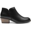 imageDREAM PAIRS Womens Ankle Boots Low Chunky Heel Comfortable Short Fall Booties ShoesBlackpu