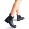 imageDREAM PAIRS Womens Ankle Rain Boots Chelsea Short Boots Waterproof Elastic Slip On Lightweight Comfortable Garden Outdoor ShoesNavy