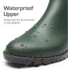 imageDREAM PAIRS Womens Ankle Rain Boots Chelsea Short Boots Waterproof Elastic Slip On Lightweight Comfortable Garden Outdoor ShoesOlive Green