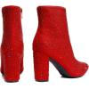 imageDREAM PAIRS Womens Chunky Heel Ankle Booties Pointed Toe Short BootsRedrhinestone