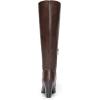imageDREAM PAIRS Womens Chunky Heel Knee High BootsBrownpu