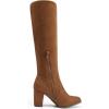 imageDREAM PAIRS Womens Chunky Heel Knee High BootsBrownsuede