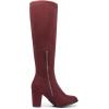 imageDREAM PAIRS Womens Chunky Heel Knee High BootsBurgundy