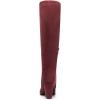 imageDREAM PAIRS Womens Chunky Heel Knee High BootsBurgundy