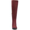 imageDREAM PAIRS Womens Chunky Heel Knee High BootsBurgundy