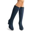 imageDREAM PAIRS Womens Chunky Heel Knee High BootsDarkBlue