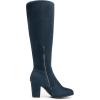 imageDREAM PAIRS Womens Chunky Heel Knee High BootsDarkBlue