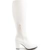 imageDREAM PAIRS Womens Chunky Heel Knee High BootsWhitePu