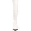 imageDREAM PAIRS Womens Chunky Heel Knee High BootsWhitePu