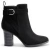 imageDREAM PAIRS Womens Chunky High Heel Ankle Boots Round Toe Fall Short Booties ShoesBlacksuede