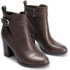 imageDREAM PAIRS Womens Chunky High Heel Ankle Boots Round Toe Fall Short Booties ShoesBrownpu