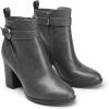 imageDREAM PAIRS Womens Chunky High Heel Ankle Boots Round Toe Fall Short Booties ShoesGreypu