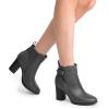 imageDREAM PAIRS Womens Chunky High Heel Ankle Boots Round Toe Fall Short Booties ShoesGreypu