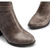 imageDREAM PAIRS Womens Chunky High Heel Ankle Boots Round Toe Fall Short Booties ShoesTaupepu