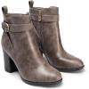 imageDREAM PAIRS Womens Chunky High Heel Ankle Boots Round Toe Fall Short Booties ShoesTaupepu