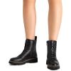 imageDREAM PAIRS Womens Combat Ankle Boots Lace up Lug Sole Fashion Booties ShoesBlack