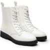 imageDREAM PAIRS Womens Combat Ankle Boots Lace up Lug Sole Fashion Booties ShoesWhite