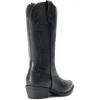 imageDREAM PAIRS Womens Cowboy Boots Mid Calf Cowgirl Boots Square Toe Chunky Heel Embroidery Stitched Western BootsAll Black