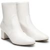 imageDREAM PAIRS Womens Fitted Stretch Ankle Boots Fashion Low Chunky Heel Almond Toe Fall Heeled Booties ShoesWhitepu