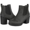 imageDREAM PAIRS Womens High Chunky Heel Chelsea Ankle Boots Slip On Elastic Fall Heeled Booties ShoesGrey
