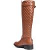 imageDREAM PAIRS Womens Knee High Boots Low Block Heel Riding Boots Round Toe Side Zipper Biker Motorcycle Buckle BootsLight Brown