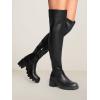 imageDREAM PAIRS Womens Knee High Boots Platform Over The Knee High Chunky Heel Fashion Boots for WomenBlackpu