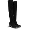 imageDREAM PAIRS Womens Knee High Boots Platform Over The Knee High Chunky Heel Fashion Boots for WomenBlacksuede