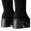 imageDREAM PAIRS Womens Knee High Boots Platform Over The Knee High Chunky Heel Fashion Boots for WomenBlacksuede