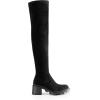 imageDREAM PAIRS Womens Knee High Boots Platform Over The Knee High Chunky Heel Fashion Boots for WomenBlacksuede