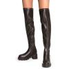 imageDREAM PAIRS Womens Knee High Boots Platform Over The Knee High Chunky Heel Fashion Boots for WomenBrownpu