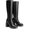 imageDREAM PAIRS Womens Knee High Boots Square Toe Chunky Block Heel Side Zipper Platform Gogo BootsBlack