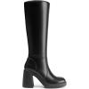 imageDREAM PAIRS Womens Knee High Boots Square Toe Chunky Block Heel Side Zipper Platform Gogo BootsBlack