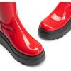 imageDREAM PAIRS Womens Knee High Boots Wedge Platform Chunky Heel Round Toe Side Zipper Fashion Long Tall Sock BootsRedpat